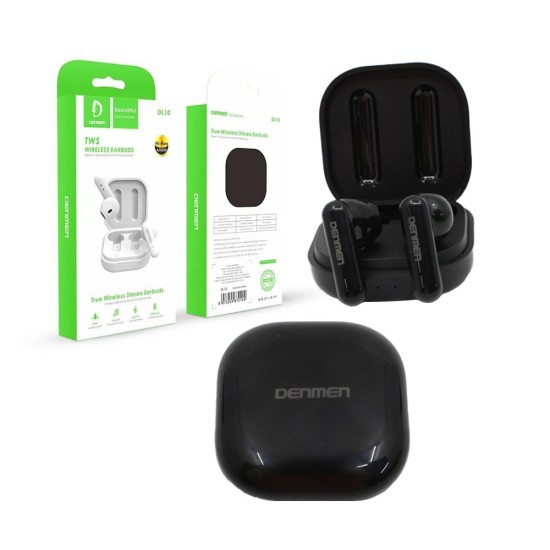 DENMEN DL10 TWS WIRELESS EARBUDS BLACK